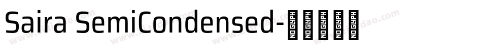 Saira SemiCondensed字体转换